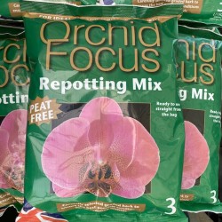 Orchid Focus Potting Bark - Medium Grade 3L Bag