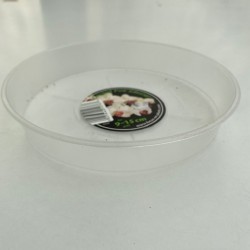 Clear Plastic Saucer - 9-12cm