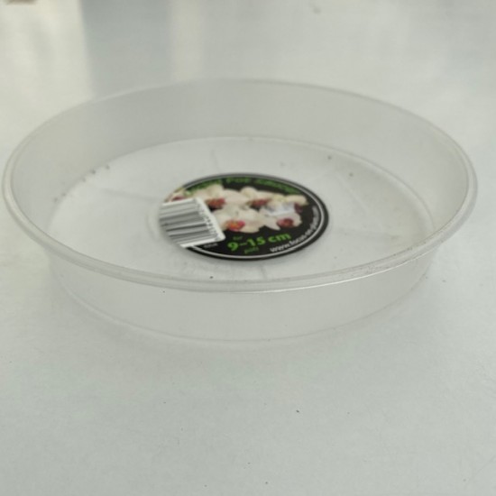 Clear Plastic Saucer - 9-15cm