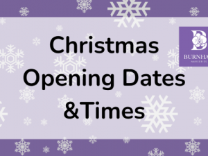 CHRISTMAS OPENING TIMES - 2025