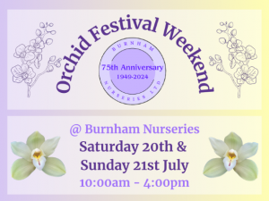Orchid Festival Weekend - 20th & 21st July 2024