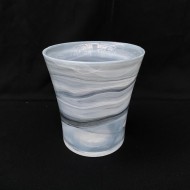 Orchid Pot - Glass (Charcoal)