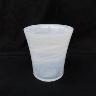 Orchid Pot - Glass (White)