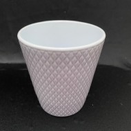 Orchid Pot -  Textured Ceramic (Grey)