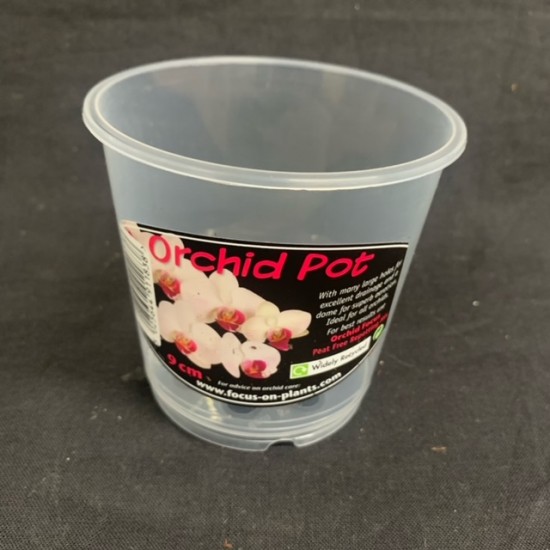 Clear Pot (Orchid Focus) - 9cm