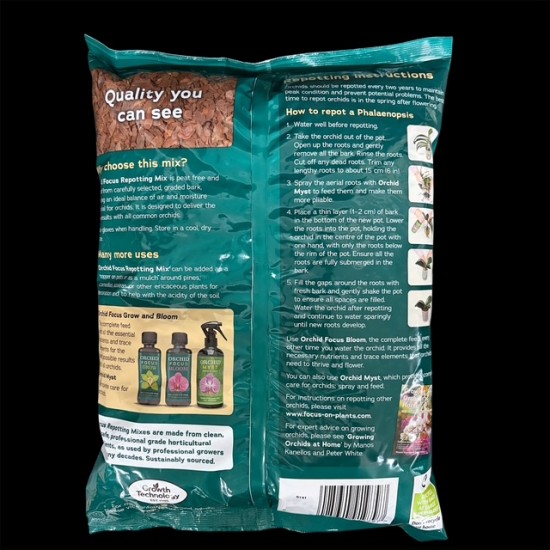 Orchid Focus Potting Bark - Medium Grade 8L Bag