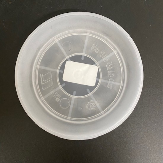Clear Plastic Saucer - 12-15cm