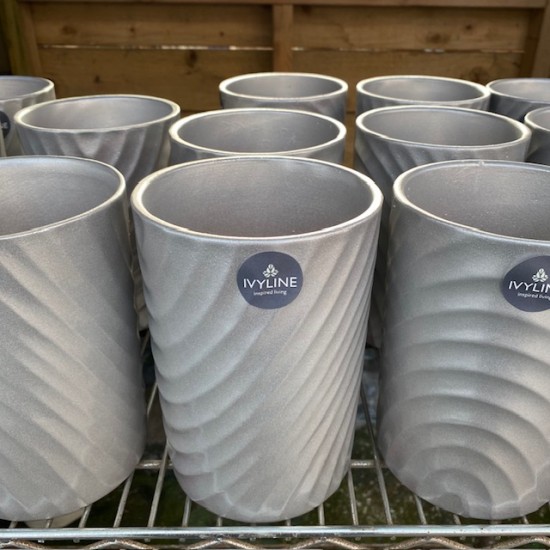 Orchid Pot - Silver